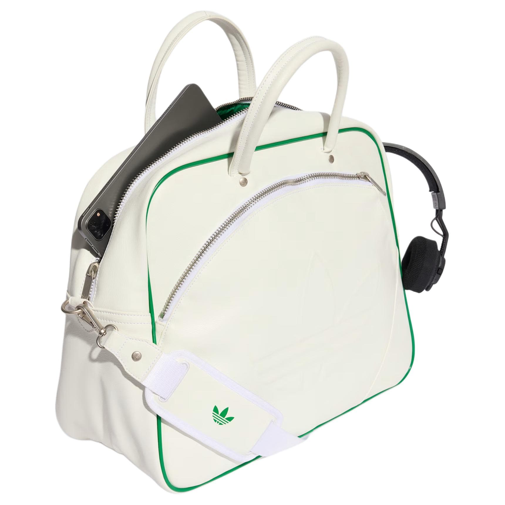 Сумка Adidas Originals Полиуретан Bowling Bag Сумка через плечо Сумка унисекс белая - изображение 3