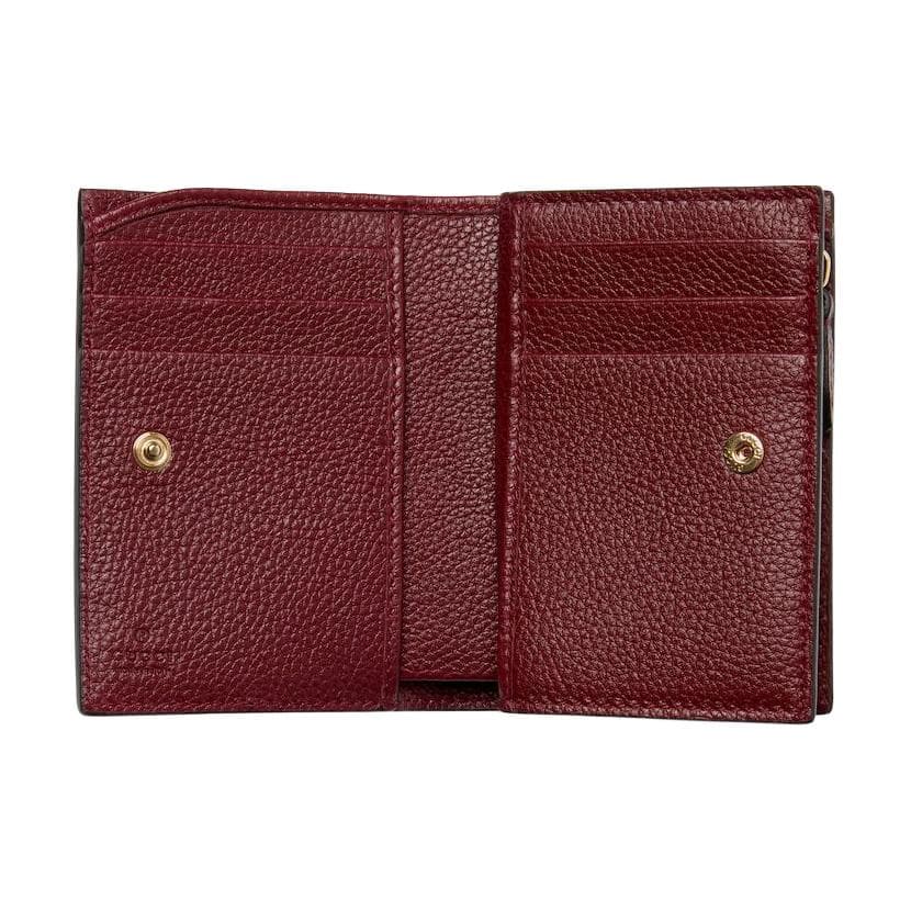 Кошелек GUCCI GG Marmont Кожа Кошелек Средний Женский Бежевый Красный - изображение 3