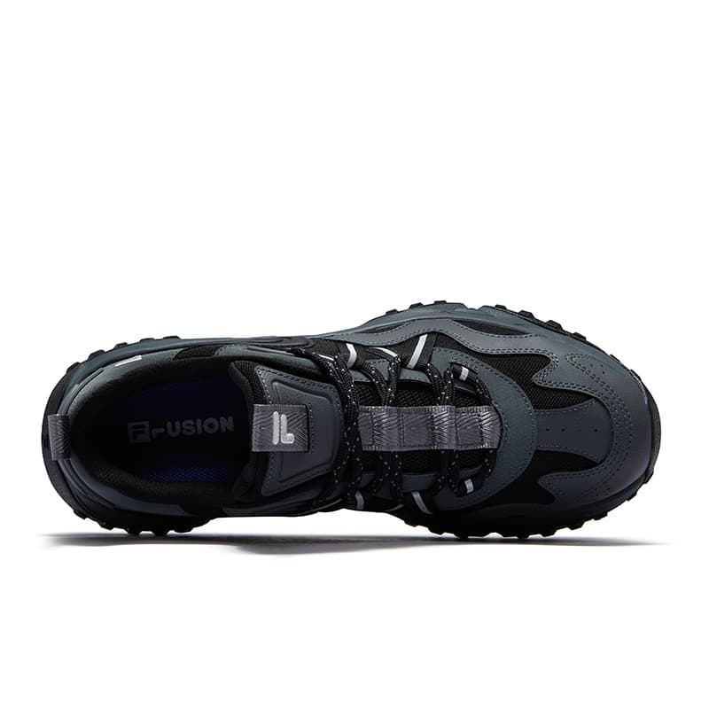 Кроссовки FILA FUSION FREEROAM Wander Shoes Низкие повседневные мужские кроссовки теневого черного и серого цвета - изображение 3