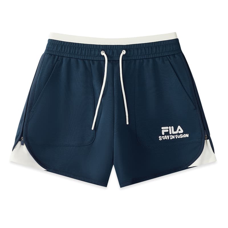 Шорты FILA FUSION X MR.DOODLE Повседневные шорты Женские WeiYuan Синий DB - изображение 1