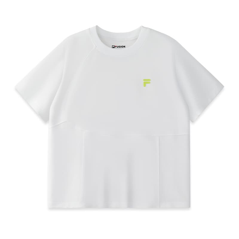 Футболка FILA FUSION FILA FUSION X T-рубашка Женская Стандартная Белая - изображение 1