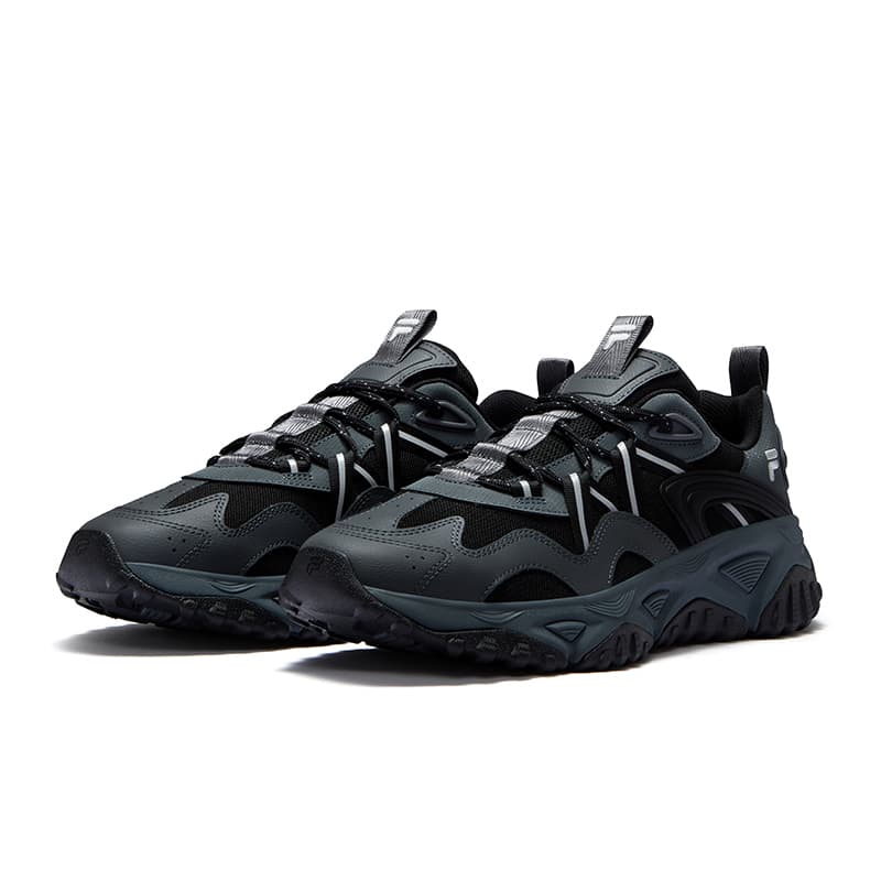 Кроссовки FILA FUSION FREEROAM Wander Shoes Низкие повседневные мужские кроссовки теневого черного и серого цвета - изображение 2