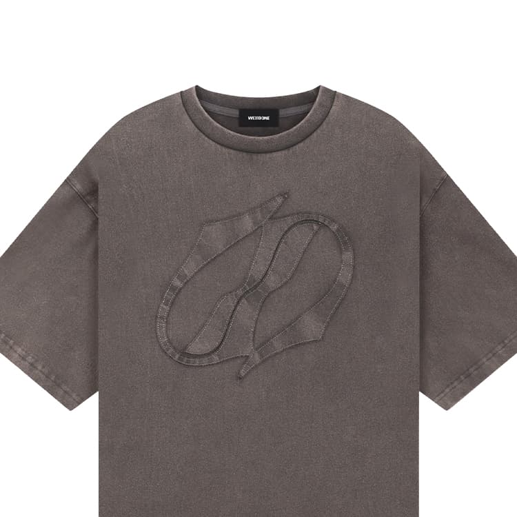 Футболка WE11DONE T-Shirt Унисекс Угольный Серый - изображение 3