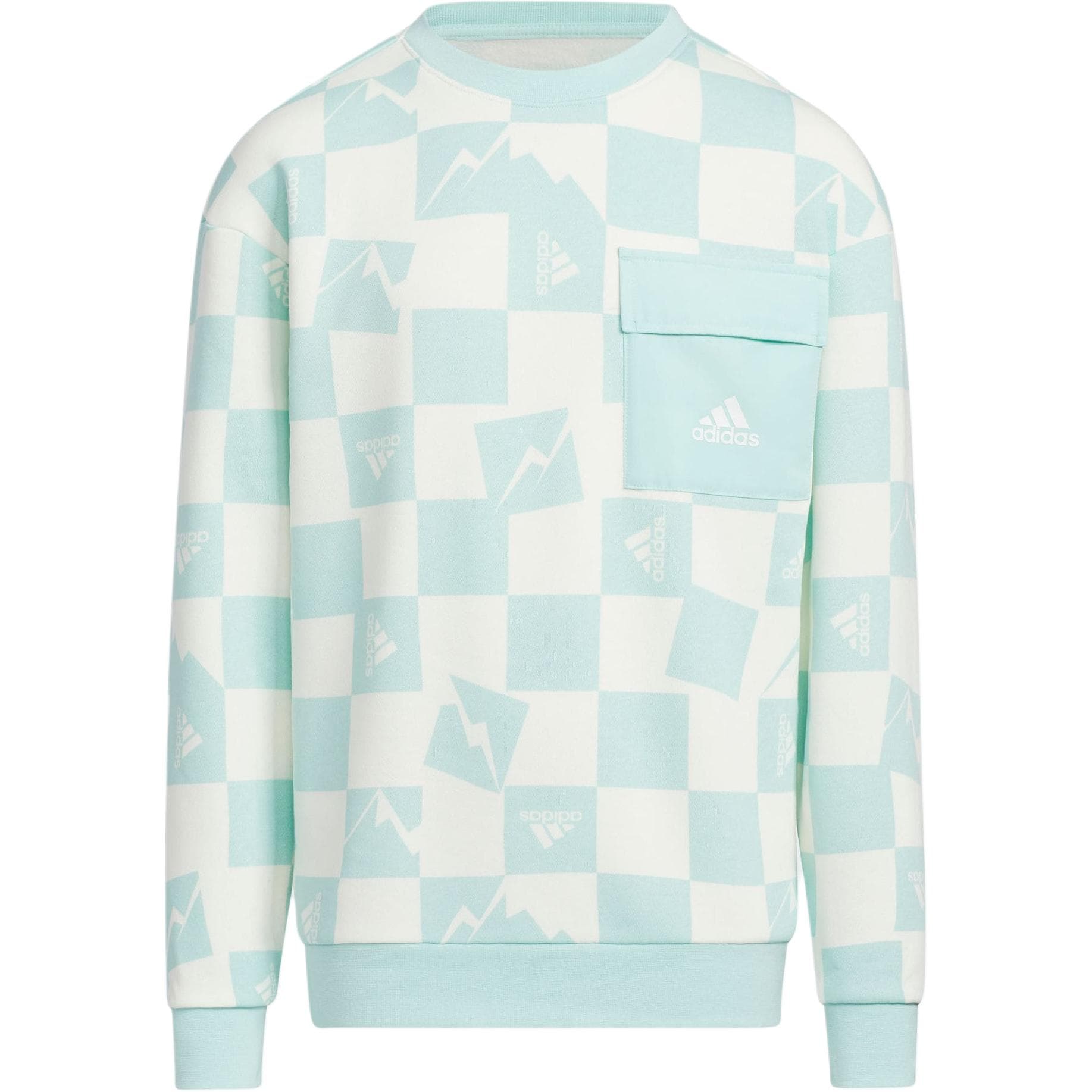 Кофта adidas Knit Warm Crew Sweatshirt Logo - изображение 1