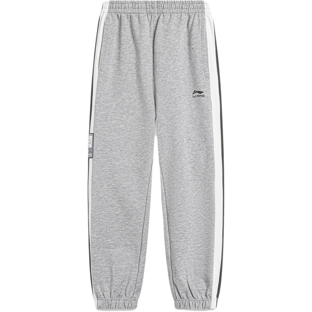 Li NING Young Спортивные трикотажные брюки Вересковый серый Детский - изображение 1