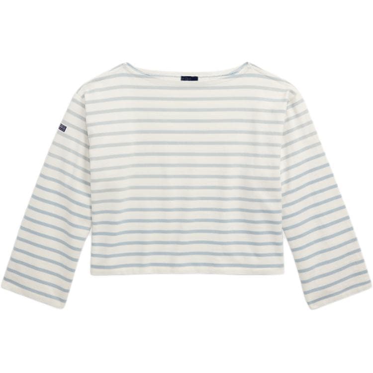 Футболка Polo Ralph Lauren T-рубашка женская синяя и белая - изображение 1