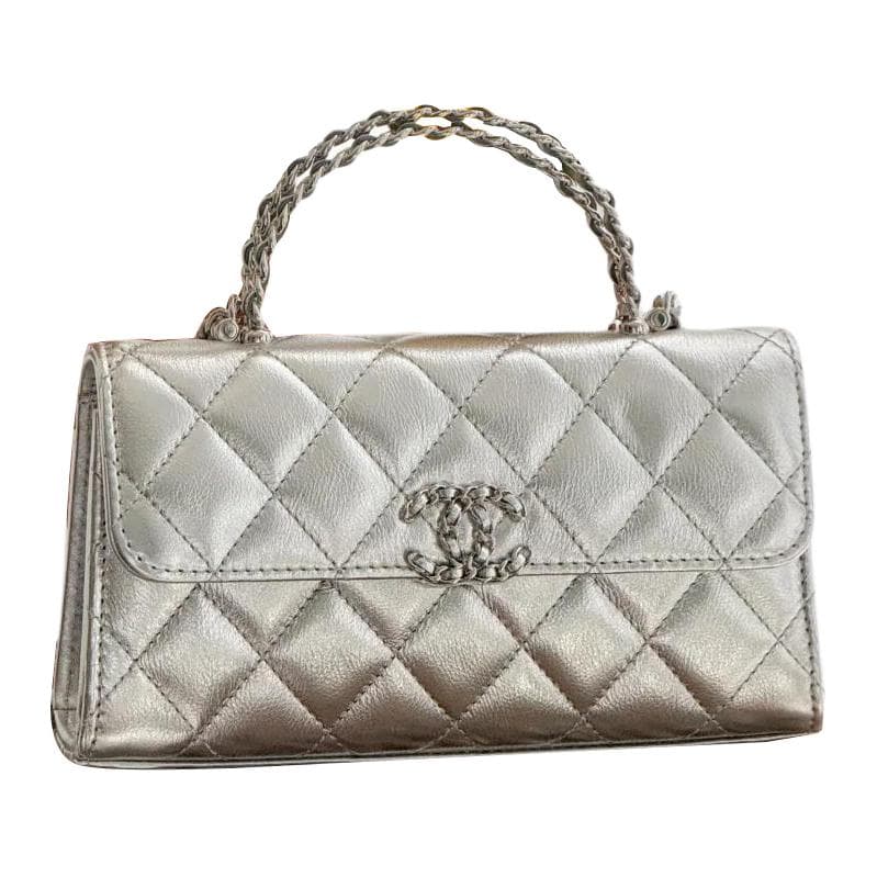 Сумка Chanel 25S Kelly Quilted Silver - изображение 2