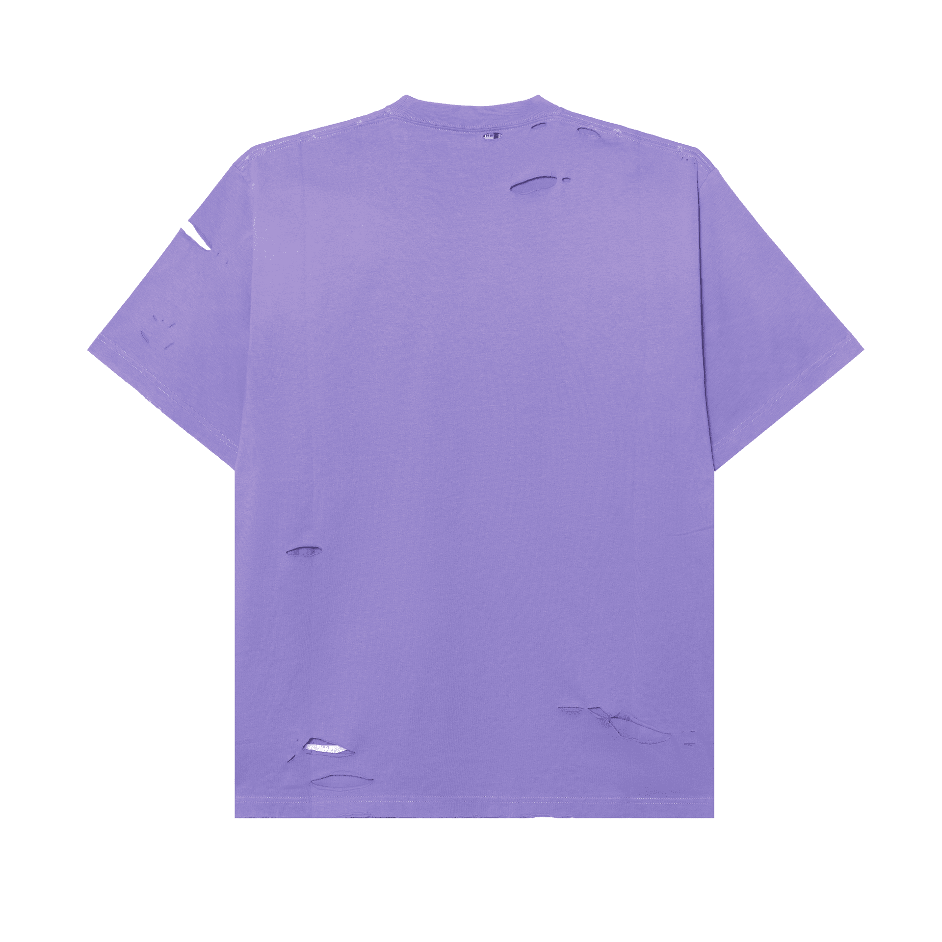 Футболка Balenciaga SS22 Caps Destroyed T-Shirt Purple - изображение 2