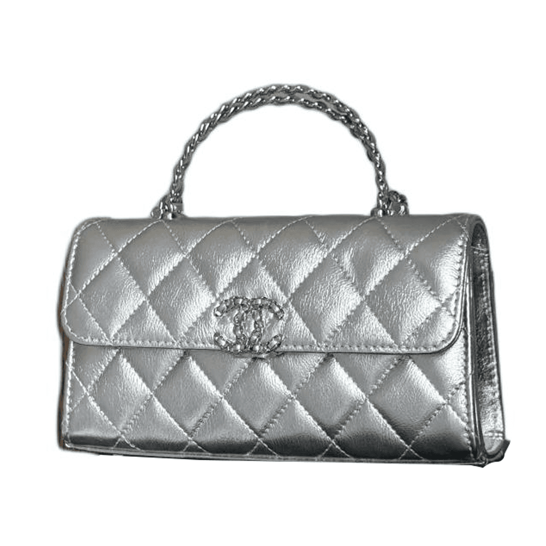 Сумка Chanel 25S Kelly Quilted Silver - изображение 1