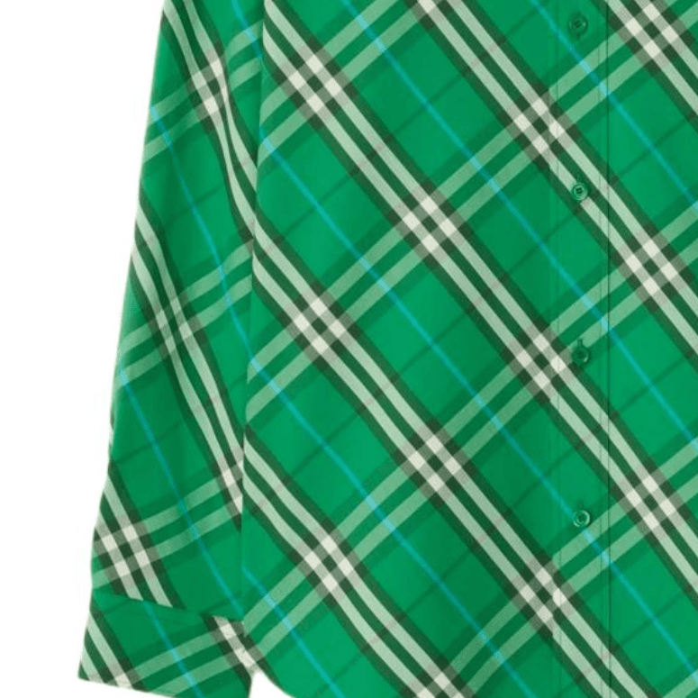 Рубашка Burberry SS25 Рубашка Мужская Зеленая - изображение 2