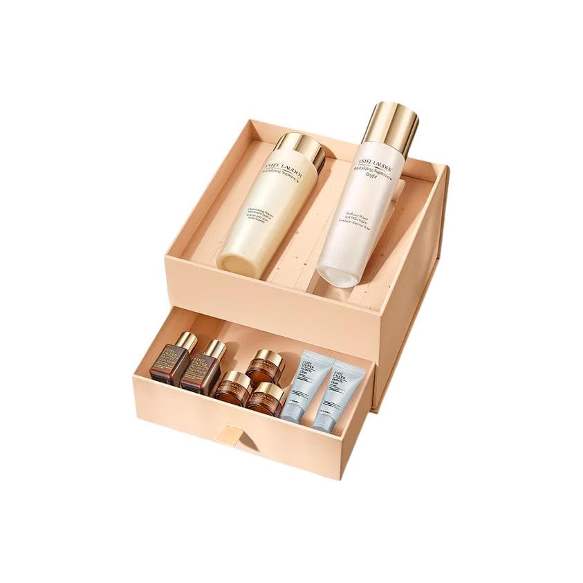 Маска для лица ESTEE LAUDER Softly Radiant Белый Наборы по уходу за кожей Увлажнение и питание Девятичленный Набор волшебных цветов - изображение 1