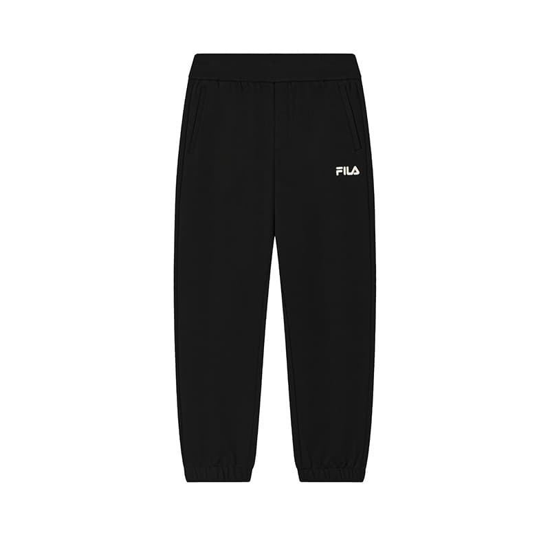Штаны FILA ORIGINALE Вязаные тренировочные брюки мужские глубокий черный BK - изображение 1