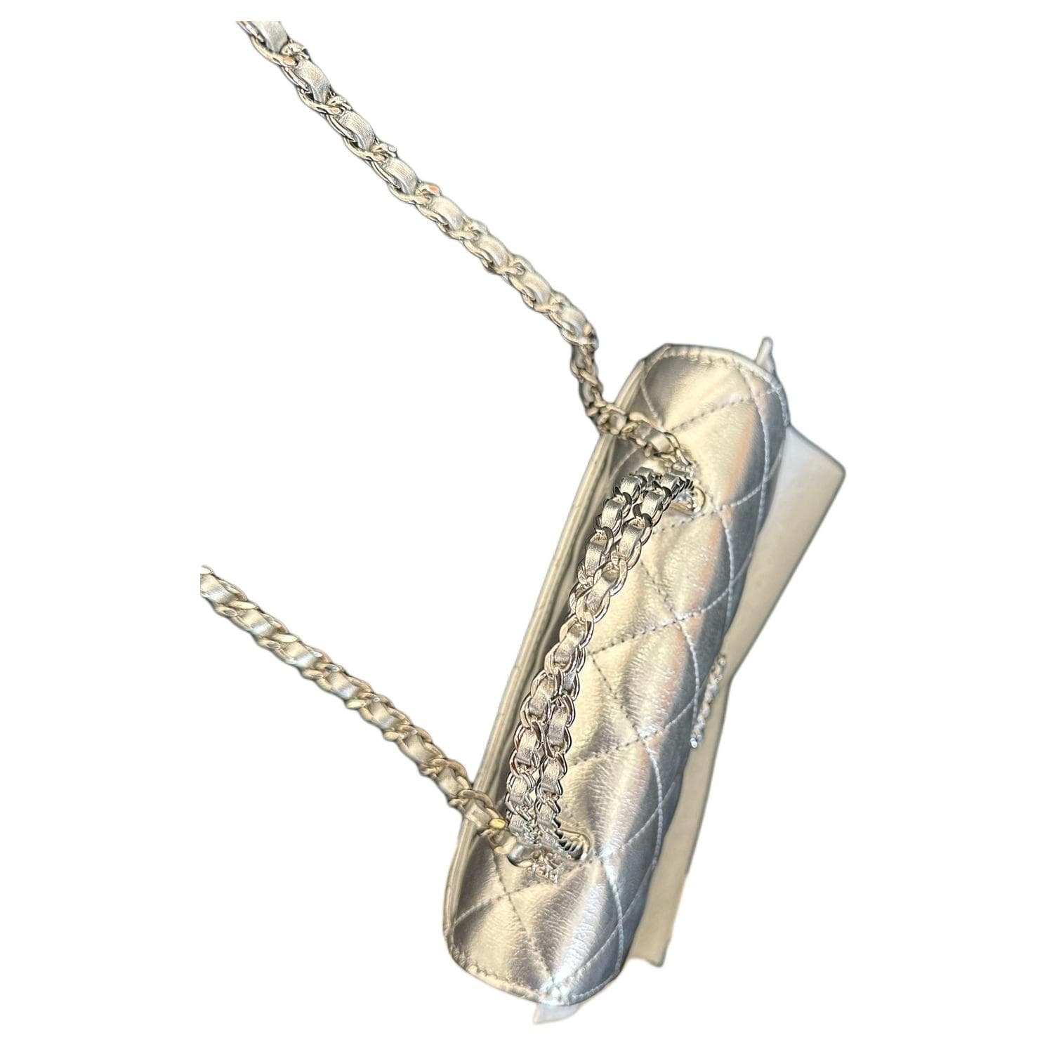 Сумка Chanel 25S Kelly Quilted Silver - изображение 4