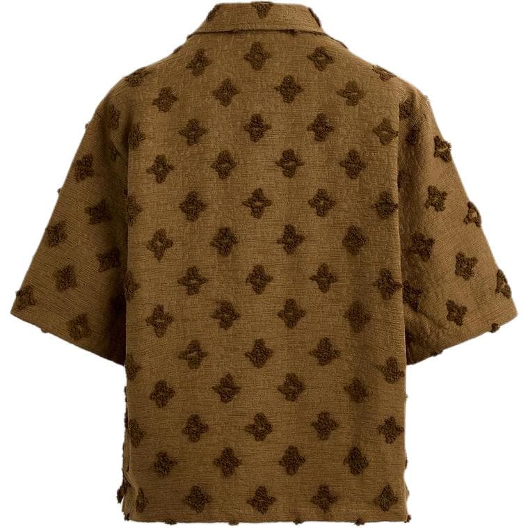 Рубашка ZARA Jacquard Loose Fit Shirt - изображение 2