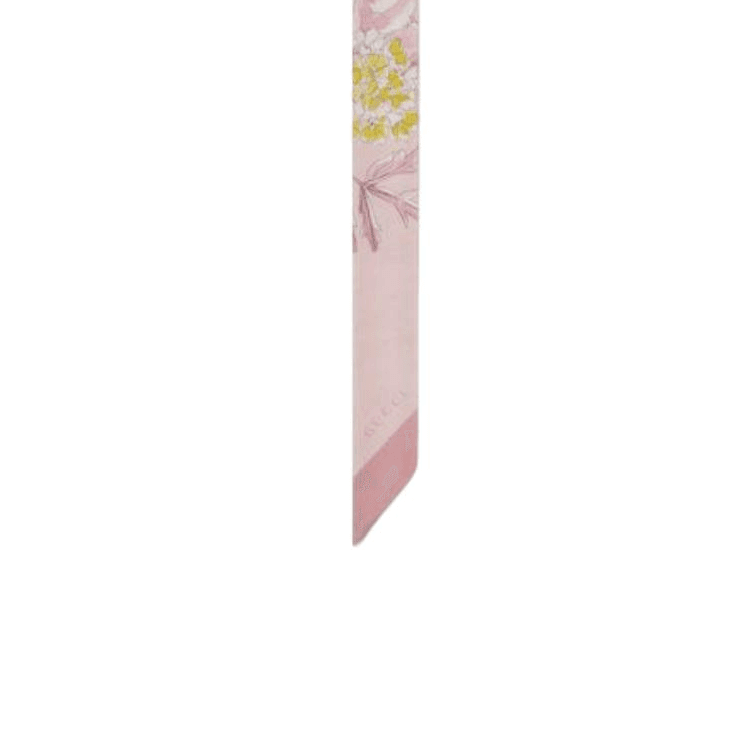 Платок GUCCI Silk Шелковые шарфы Унисекс Розовый - изображение 3