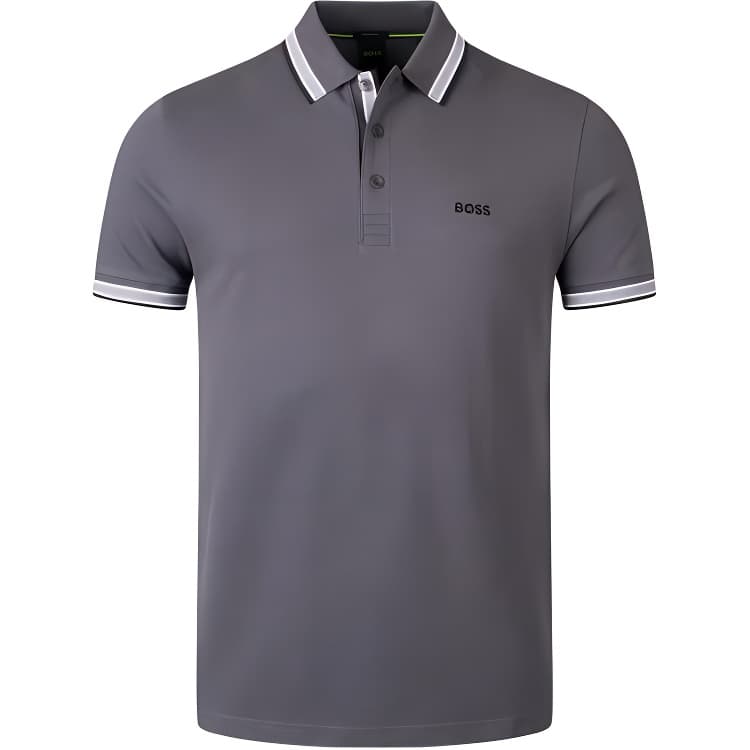 Поло Hugo Boss Поло Мужское Темно-Серое - изображение 1