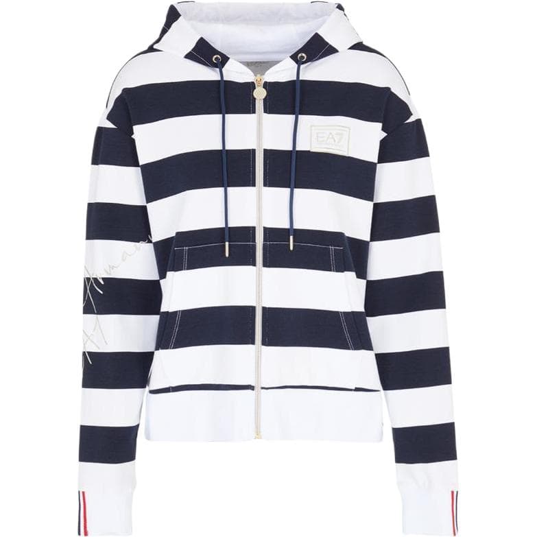Худи EMPORIO ARMANI EA7 Ханьфу-платье в стиле худи Женское Белое - изображение 1