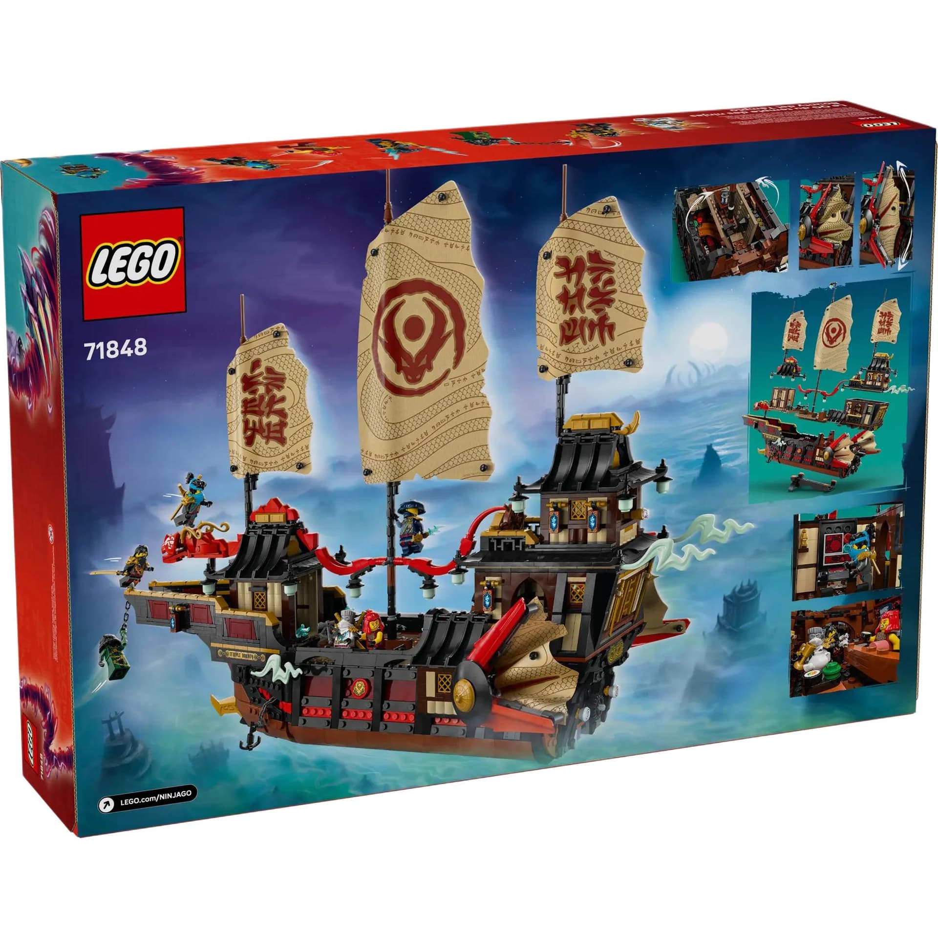 Конструктор LEGO Ninjago Temple'H BOUNTY Конструкторы 2387 шт. 71848 АБС - изображение 3
