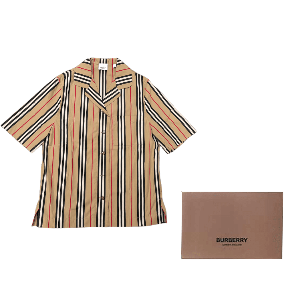 Блузка Burberry SS25 Рубашка Женская Коричневая - изображение 4