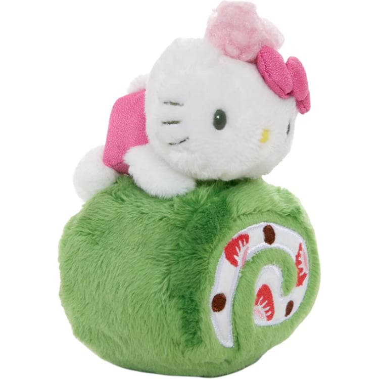 Санрио Hello Kitty Торт Ролл Талисман Клипса Кукла Плюшевый Украшение 17,8 см Длина Тела - изображение 4
