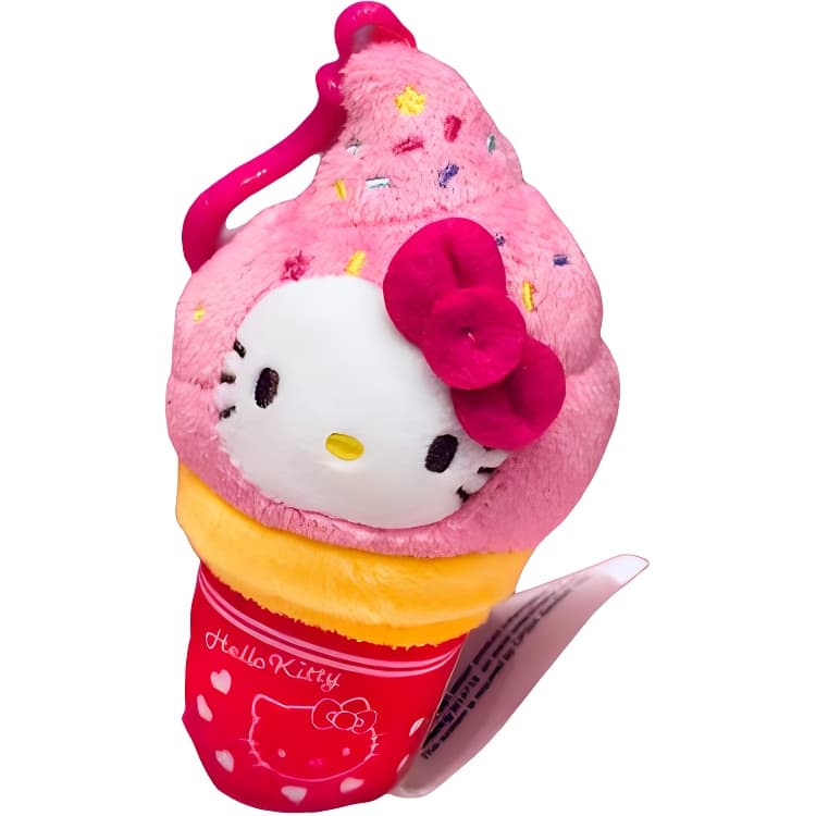 Санрио Hello Kitty Hello Kitty Ice Cream KT Charm C Застежка Кукла Плюшевый Украшение 14 см Длина Тела - изображение 3