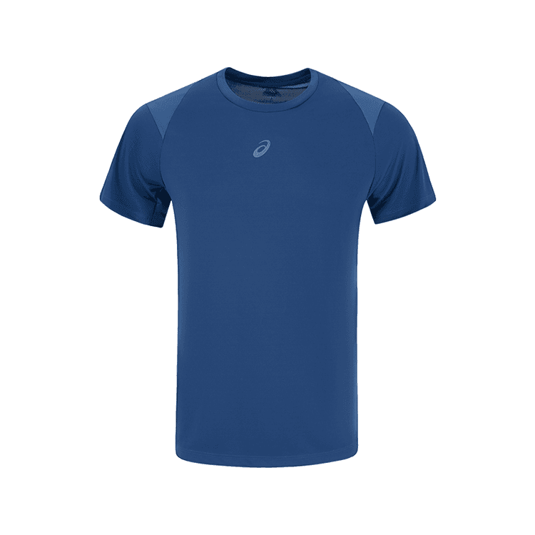 Asics Бег T-Shirt Мужская Темно-Синяя - изображение 1
