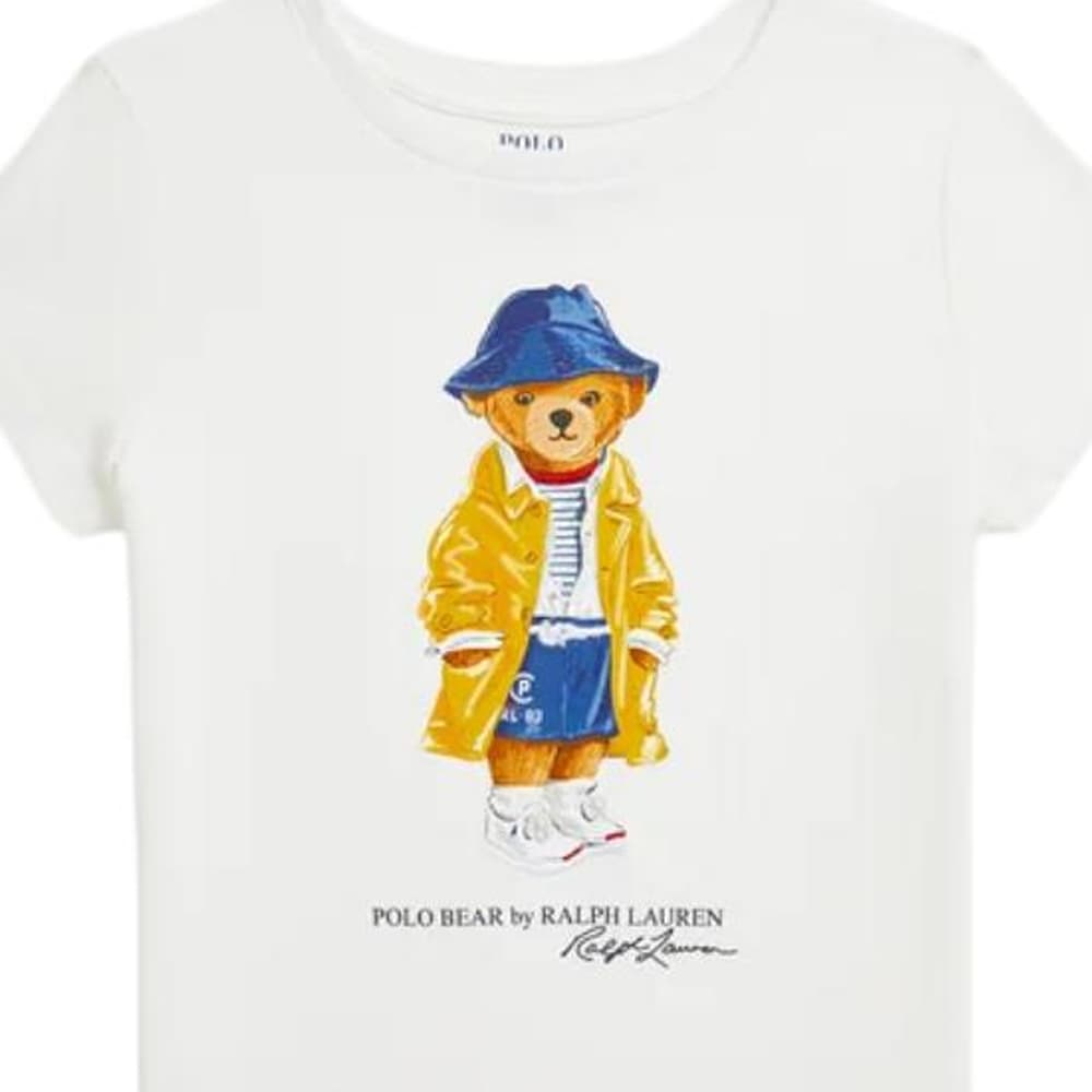 Футболка Polo Ralph Lauren T-рубашка белая детская - изображение 3