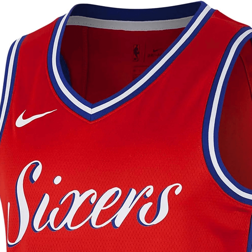 Баскетбольная майка Nike NBA Joel Embiid 76ers Fan Edition Red - изображение 3