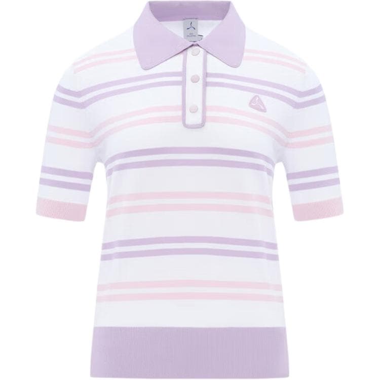LI NING 1990 Golf Collection Поло Женские Конфетный цвет Фиолетовый - изображение 1