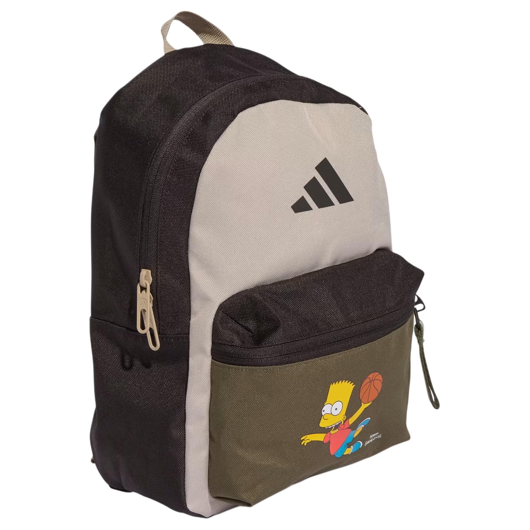 Adidas Симпсоны Коллаборация Полиэстер Волокно Рюкзак Детский Ночной Коричневый Оливковый слой Магический Бежевый - изображение 2