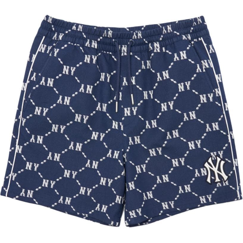 Шорты MLB Yankees Logo Jacquard Shorts Navy - изображение 1