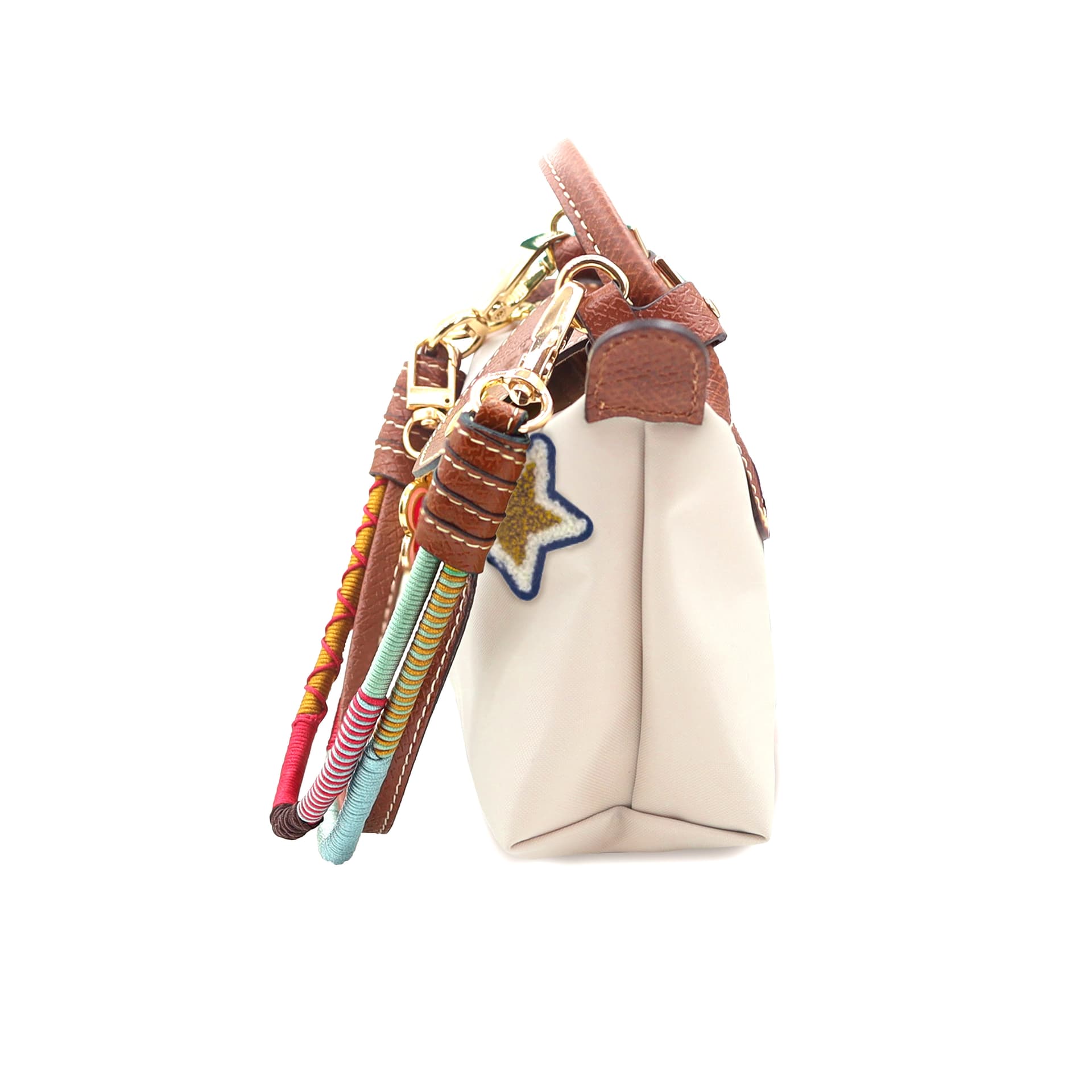 Сумка Longchamp Le Pliage 17 White Brown - изображение 3