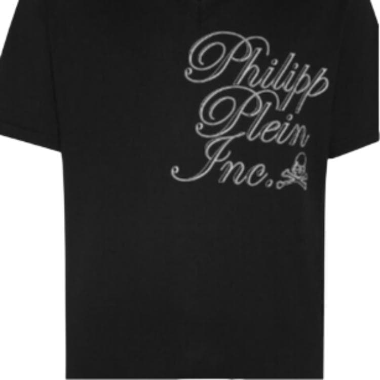Футболка PHILIPP PLEIN T-Shirt V Neck Ss Philipp Plein Tm VT - изображение 4