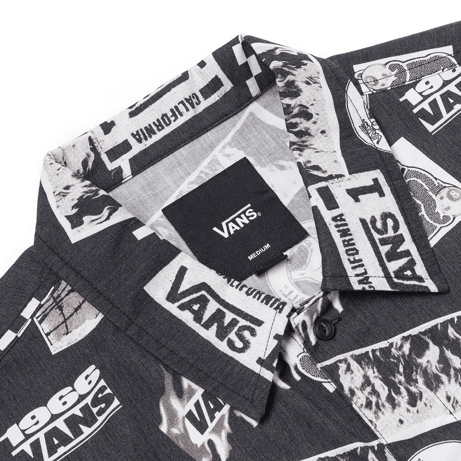 Рубашка VANS Мужские Черные Рубашки - изображение 3
