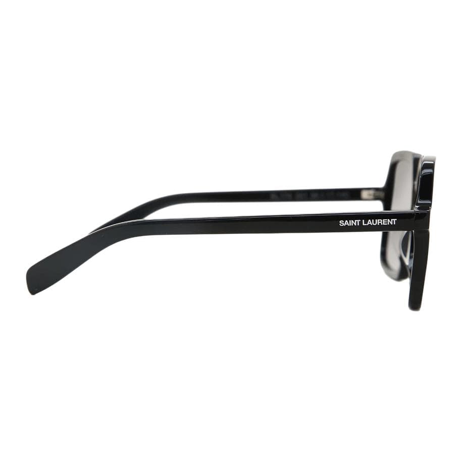 Солнцезащитные очки Saint Laurent Square Acetate Sunglasses Black - изображение 4
