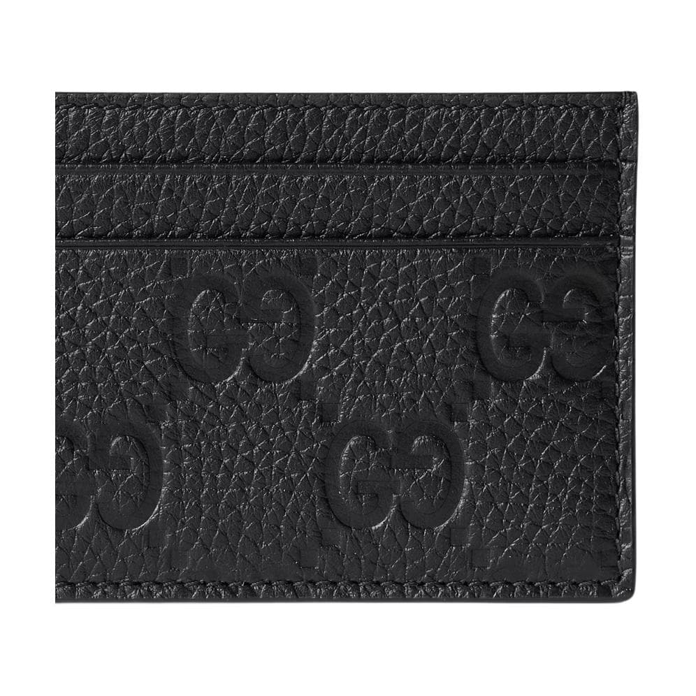 Картхолдер Gucci GG Monogram Кожа Визитницы Мужской Черный - изображение 4