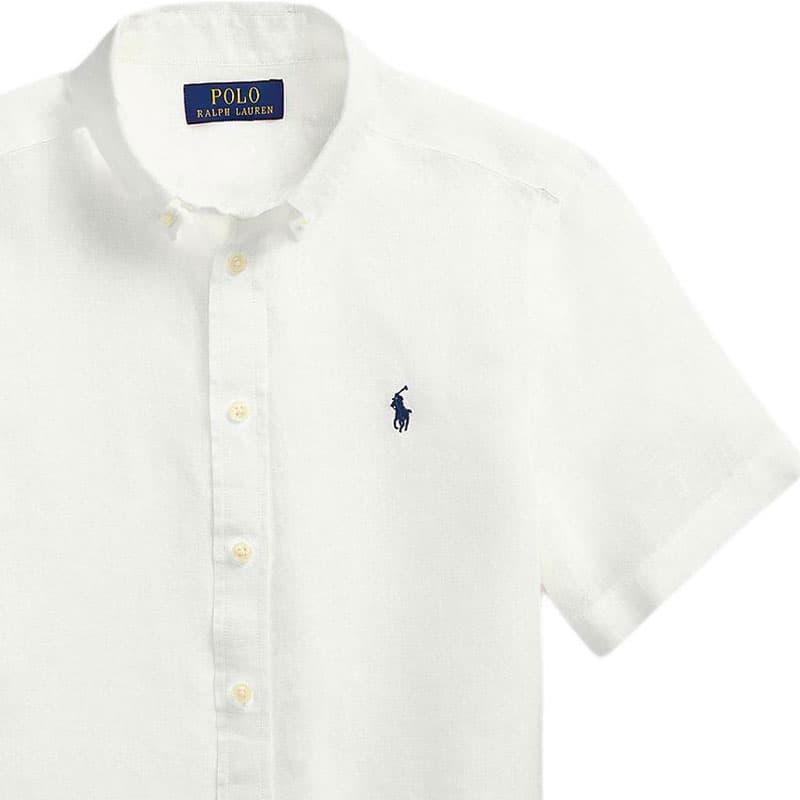 Polo Ralph Lauren Повседневная рубашка SS25 Белая для подростков - изображение 5