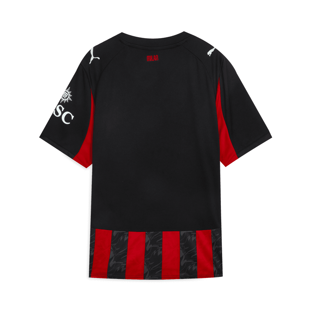 PUMA AC MILAN Футбол Джерси Фанатская версия Мужской Черно-красный Полосы - изображение 2