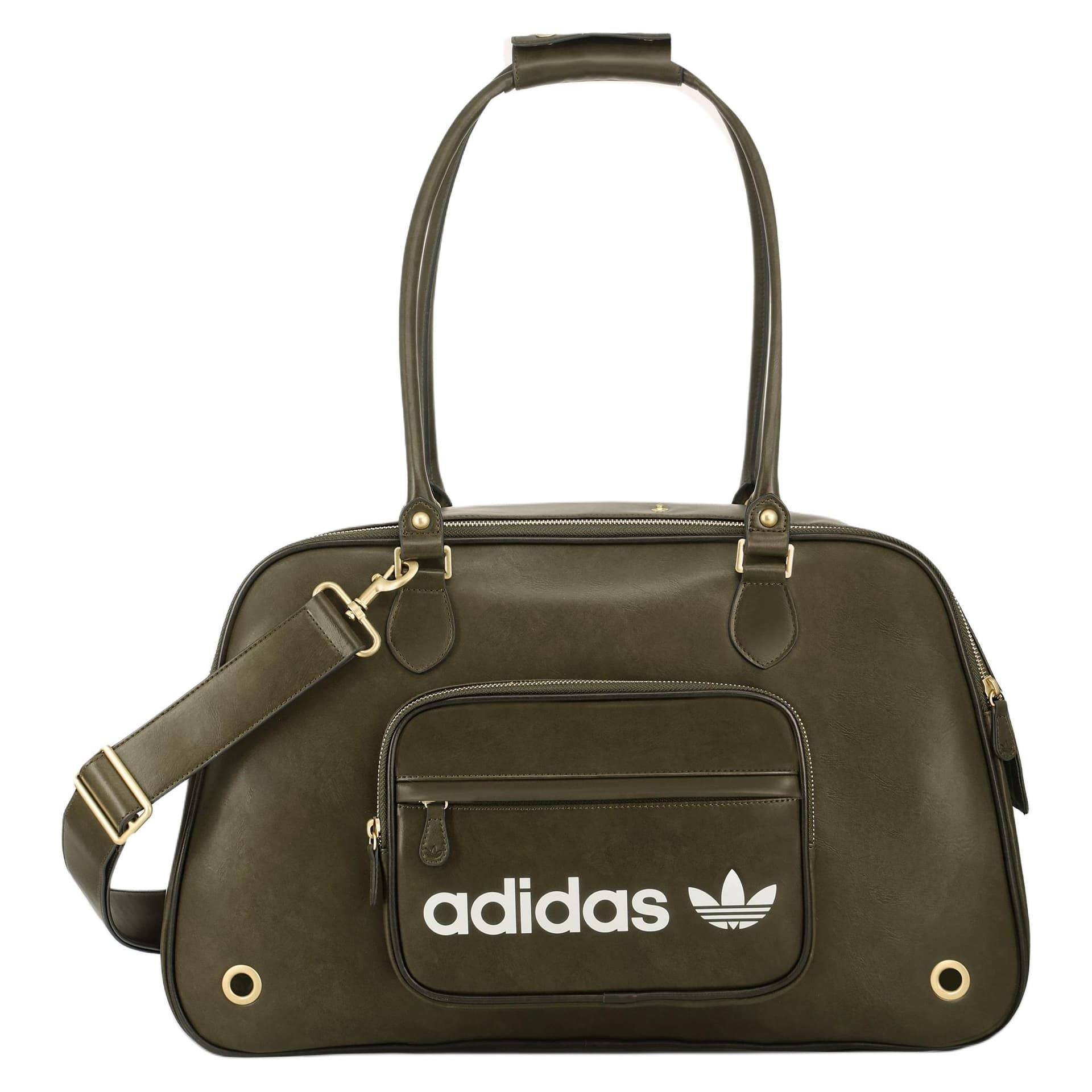 Мини-сумка Adidas Originals ПУ (полиуретан) Сумка на плечо Унисекс Зелёный - изображение 1