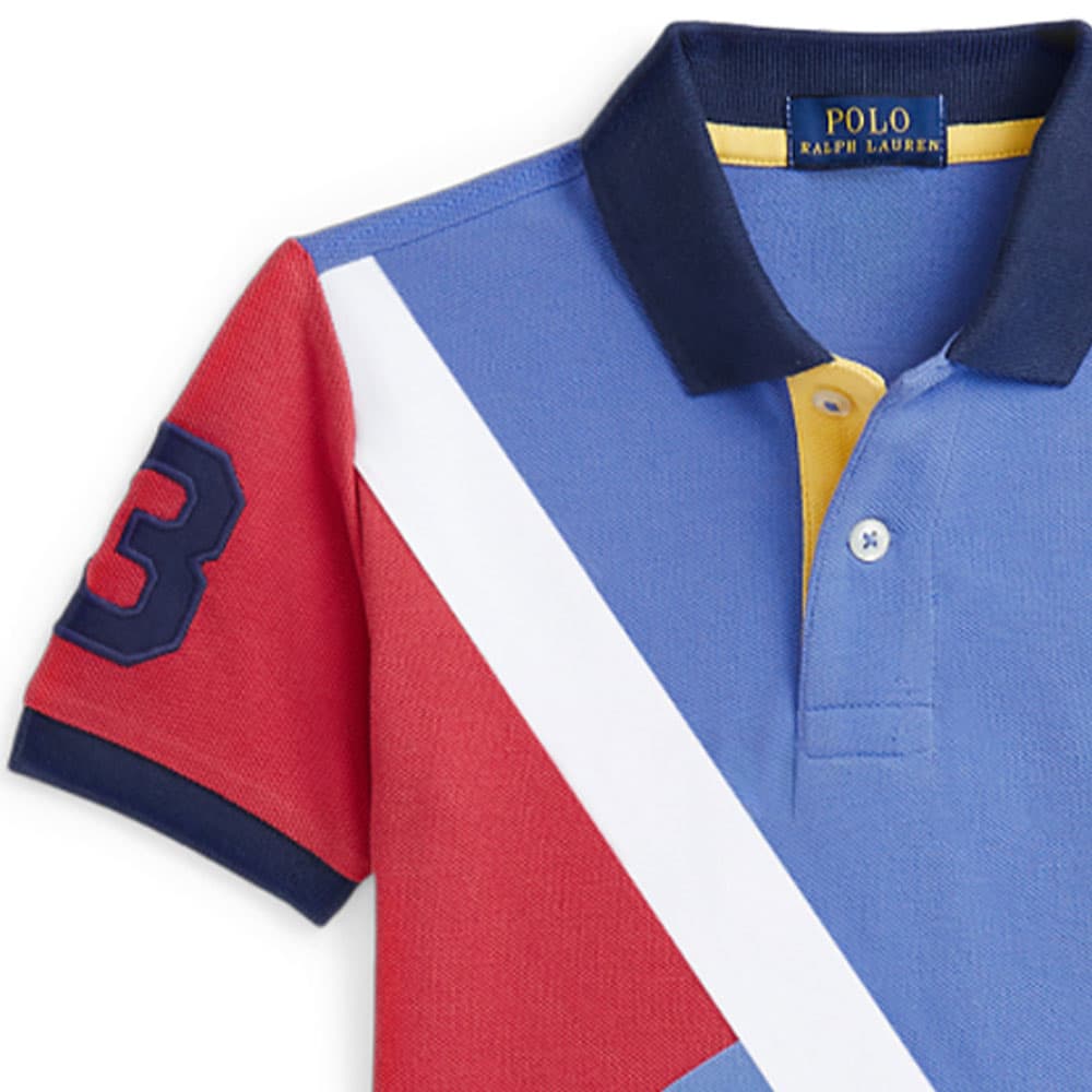 Polo Ralph Lauren Хлопковая сетчатая ткань с цветочным узором многоцветное детское поло - изображение 3