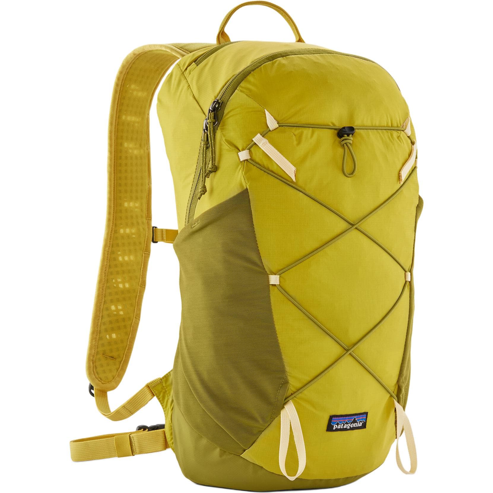 Patagonia Terravia 14L Альпинистский рюкзак для активного отдыха сумка переработанный нейлон желтый и зеленый унисекс - изображение 1