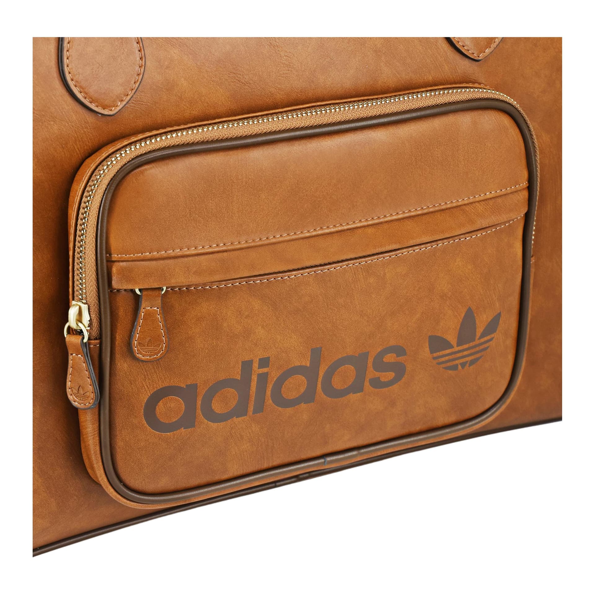 Мини-сумка Adidas Originals ПУ (полиуретан) Сумка на плечо Унисекс Коричневый - изображение 7