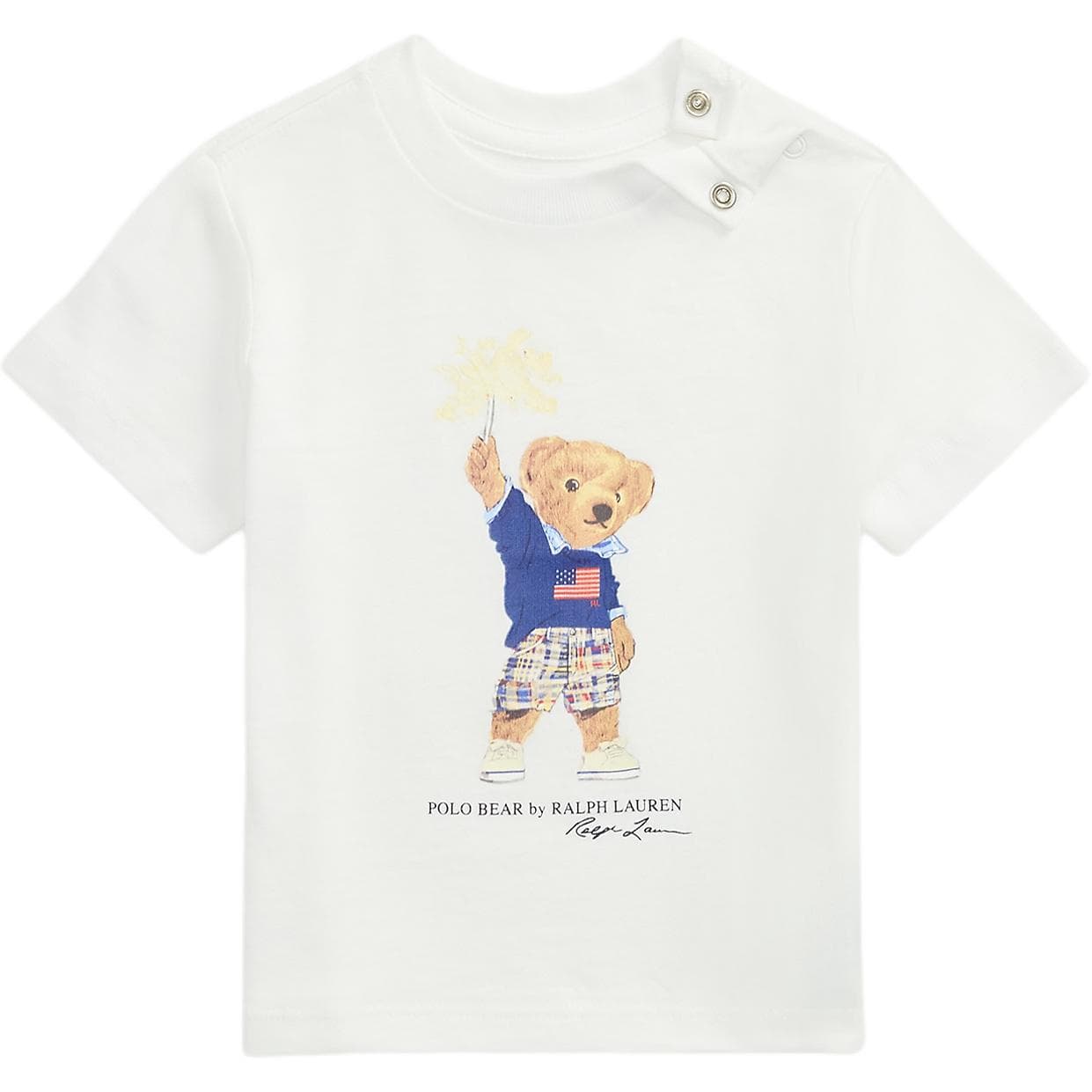 Футболка Polo Ralph Lauren T-рубашка Белая для младенцев и малышей - изображение 1