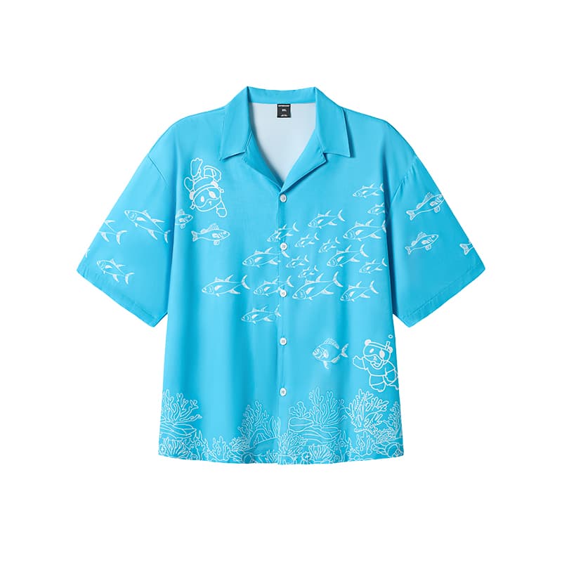 Рубашка WAYNEXZAVIER Blue Men's Shirts WAYNEXZAVIER Синий Мужские Рубашки - изображение 1