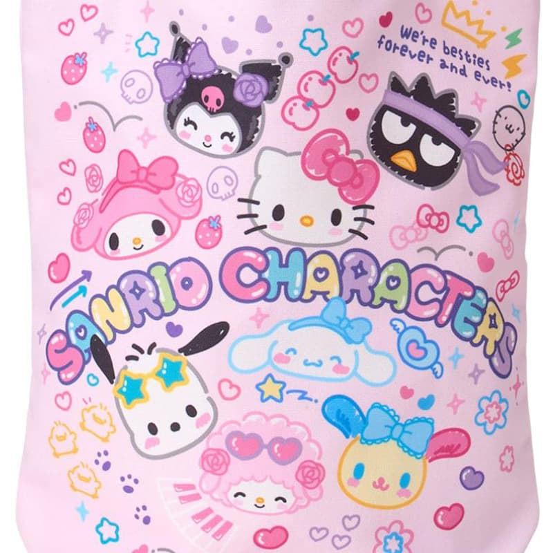 Мини-сумка Sanrio Cotton Shoulder Bag Women's Pink Санрио Хлопковая Сумка через плечо Женская Розовая - изображение 5