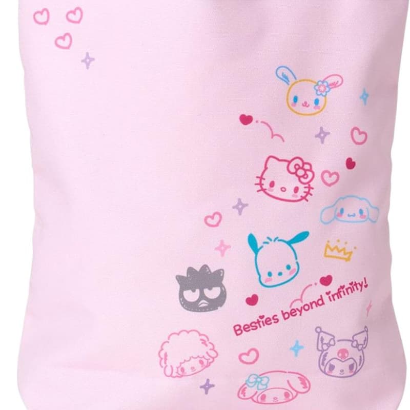 Мини-сумка Sanrio Cotton Shoulder Bag Women's Pink Санрио Хлопковая Сумка через плечо Женская Розовая - изображение 4