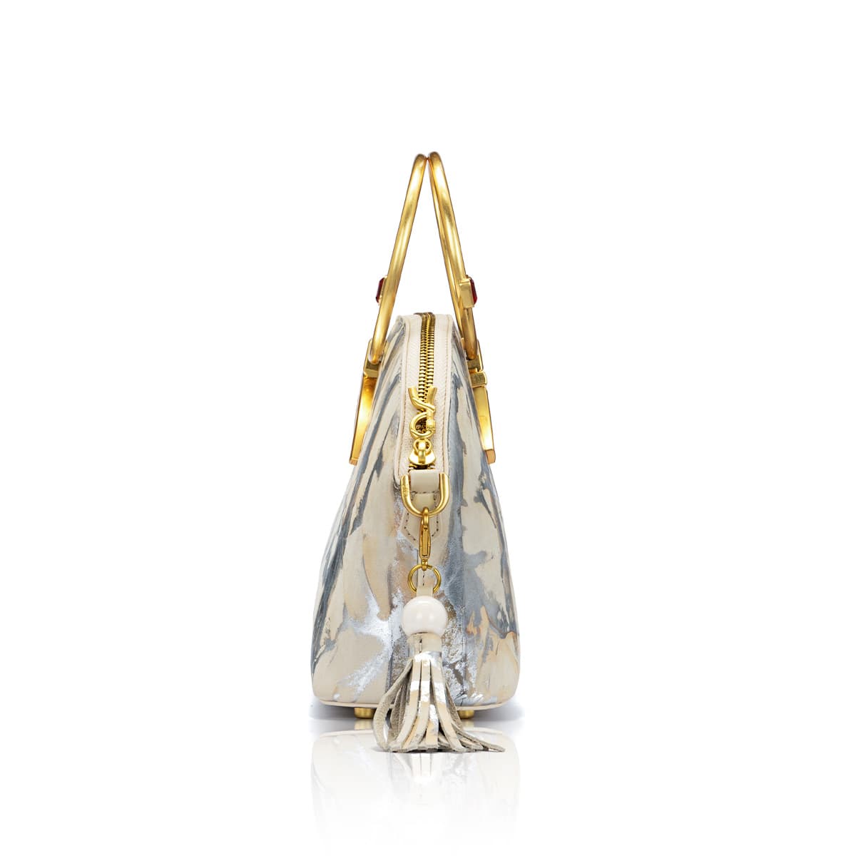 Сумка Roberta Di Camerino Shell Bag Gold Gray Silver - изображение 5