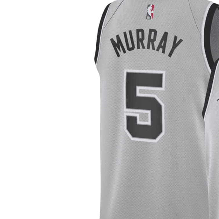 Баскетбольная майка Jordan NBA San Antonio Spurs Dejounte Murray 5 Jersey Grey - изображение 2