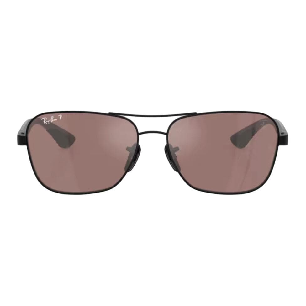 Солнцезащитные очки RayBan Углеродное волокно Прямоугольные Солнцезащитные очки Унисекс Черные - изображение 1