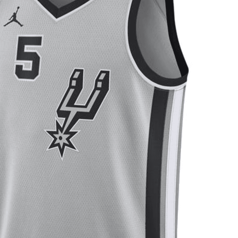 Баскетбольная майка Jordan NBA San Antonio Spurs Dejounte Murray 5 Jersey Grey - изображение 3